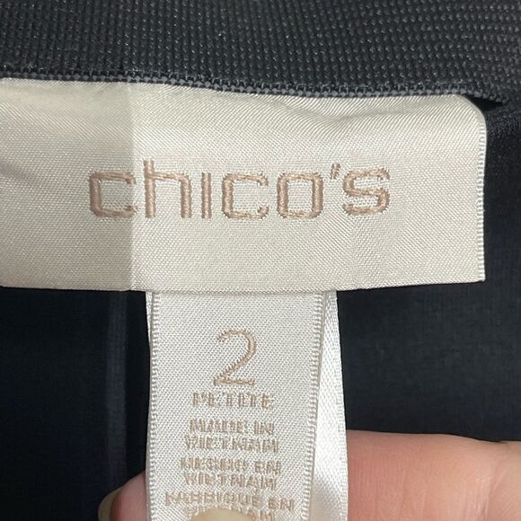 Chico’s black pull on pants, size Chico’s 2, size medium 12-14 - Picture 4 of 14
